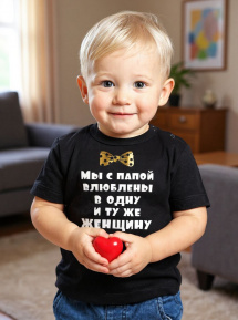 Футболка «Мы с папой влюблены»