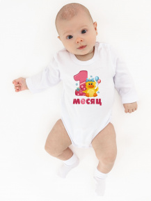 Боди «1 месяц» Зверушки