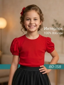 Футболка базовая рукав фонарик