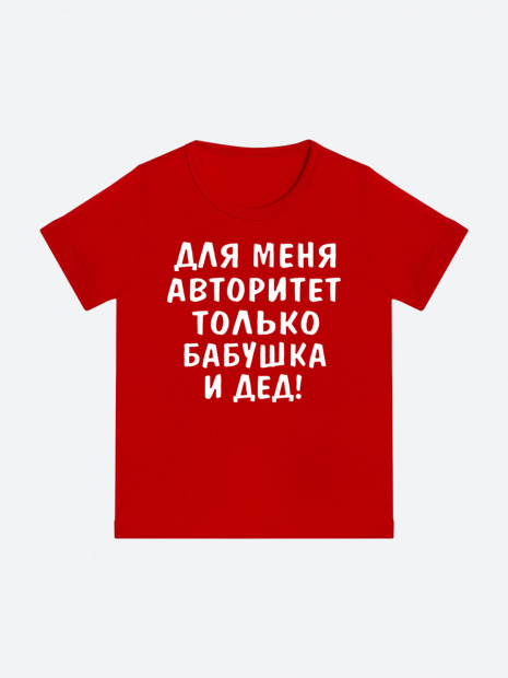 Футболка «Для меня авторитет только бабушка и дед» фото 5