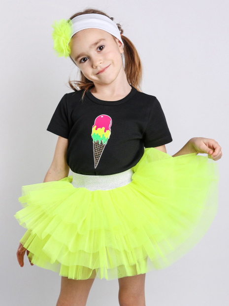 Юбка пачка из фатина желт.неон фото 4