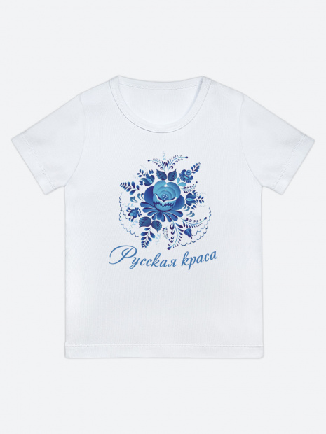 Футболка «Русская краса гжель» фото 5