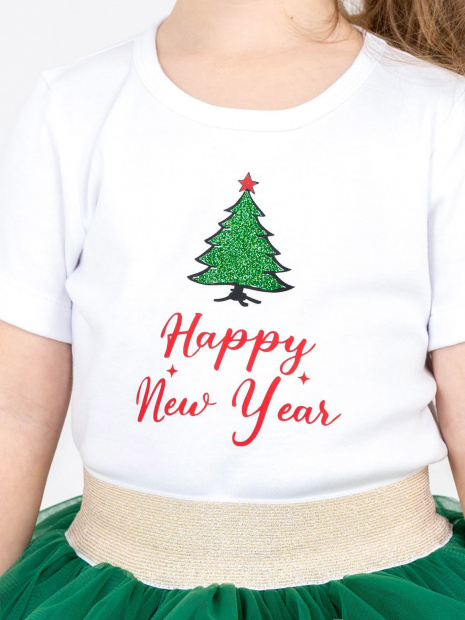 Футболка «Happy New Year» новогодняя детская фото 6