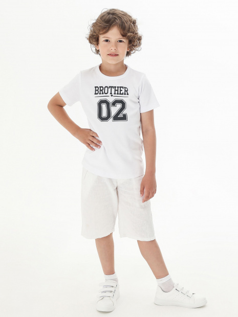 Футболка белая «BROTHER 02» фото 4