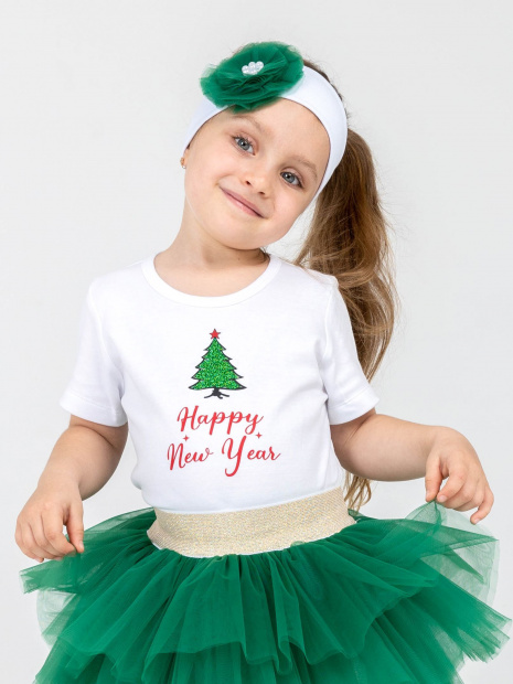 Футболка «Happy New Year» новогодняя детская фото 2
