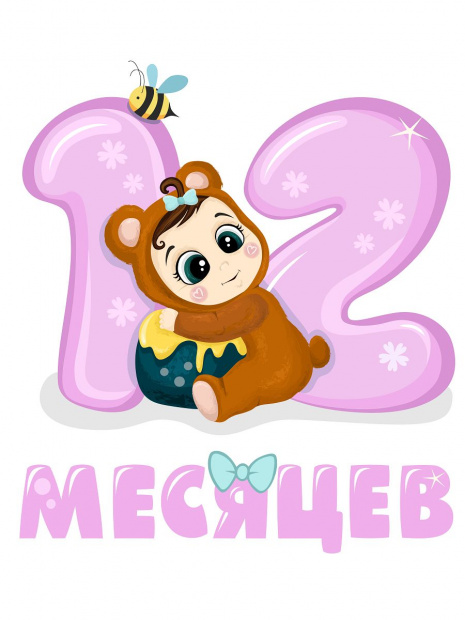 Боди «12 месяцев» малышки фото 3