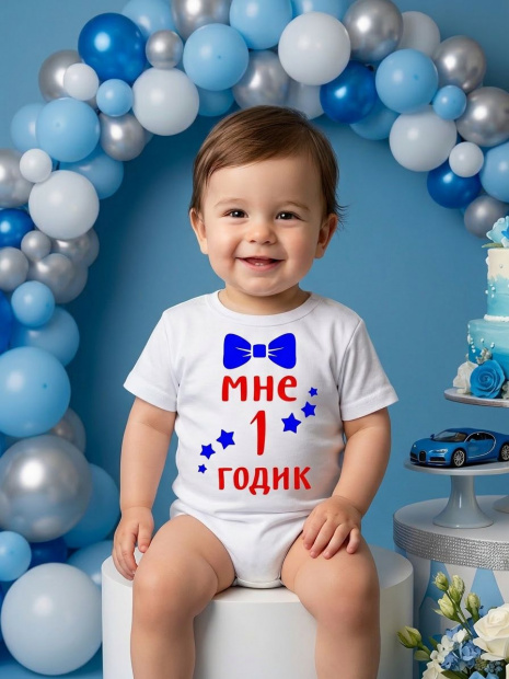 Боди «Мне 1 годик» фото 1