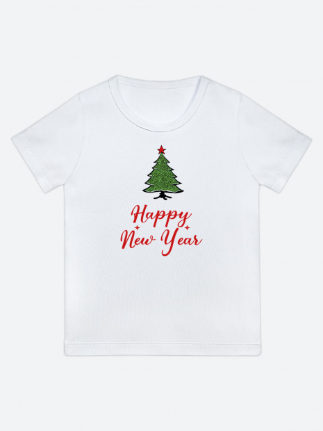 Футболка «Happy New Year» новогодняя детская фото 7